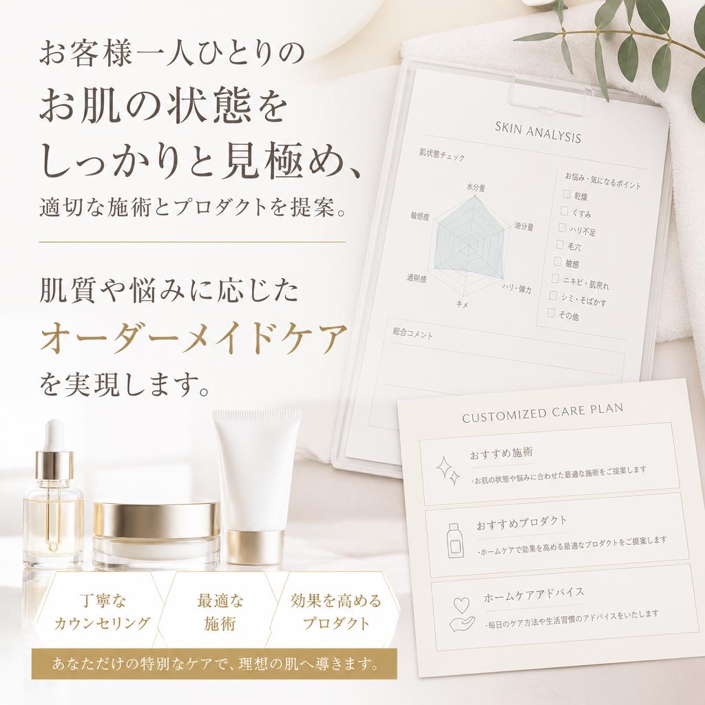 専門家による丁寧なカウンセリング