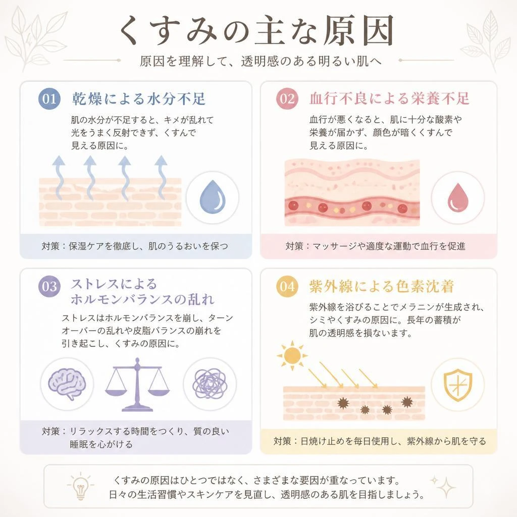 くすみの原因を知る
